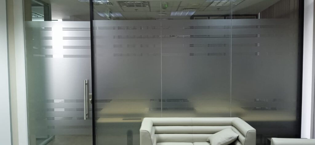 Frosted Sticker Printing And Installing in Qatar