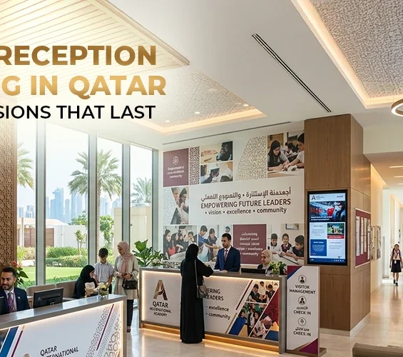 School reception branding creating a lasting first impression in Qatar